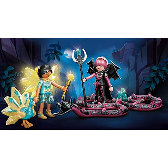 Playmobil Aventuras de Ayuma Hada de Cristal y Hada Murciélago con Animales Alma Playmobil