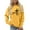 Yellow, variant on Women Casual Sweatshirts Graphic Long Sleeve Printed Pullover Sweater Crewneck Shirt Blouse for Nature Lovers Soft with Floral Street Fashion Tops Yellow S