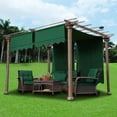 thumbnail image 2 of Yescom 2PCS 15.5x4 Ft Canopy Cover Replacement with Valance for Pergola Structure Green, 2 of 8