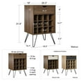 thumbnail image 3 of Concord Beverage Storage Stand, Natural/Black, 3 of 9