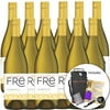 Sutter Home Fre Chardonnay Non-Alcoholic White Wine Experience Bundle with Wine Travel Cooler Bag, Ice Packs, Corkscrew, ChromaCast Pop Socket, Seasonal Wine Pairings & Recipes, 12/750ML 12-Pack
