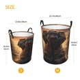 thumbnail image 5 of Daiia Lake Meditating Elephant Round Laundry Basket with Handles Thickened Waterproof Circular hamper,Dirty Clothes Storage Basket for Bedroom,Bathroom,College Dorm-Small, 5 of 8