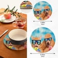 thumbnail image 3 of SKYSONIC Ice Cream Puppy Cat Pot Holders Trivets, 2 Pcs Heat Resistant Trivets,Summer Cute Animals Cotton Thread Weave Mats for Hot Pads Pans Pot Bowl Teapot for Kitchen Decor, 3 of 7