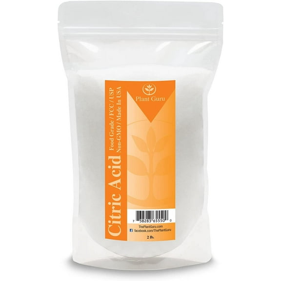 Citric Acid Powder 2 lbs. 100% Pure Food Grade, Kosher, NON-GMO, For Cooking, Baking, Cleaning, Bath Bomb and Soap Making..