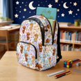 thumbnail image 3 of Garronmavis Tie Dye Cowboy Calf Kids Backpack Pack, 17 Inch Western Style Spacious Bookbag Comes with Thermal Lunch Box, Stationery Bag and Water Bottle Carrier for Elementary Students, 3 of 6