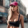thumbnail image 5 of Wuqi It's Almost As Hot As My Husband Hats for Womens Fashion Washed Distressed Baseball Cap, 5 of 6