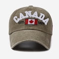 thumbnail image 4 of Canada Baseball Cap Canada Day Embroidered Womens Baseball Cap Vintage Washed Breathable Sun Hat, 4 of 8