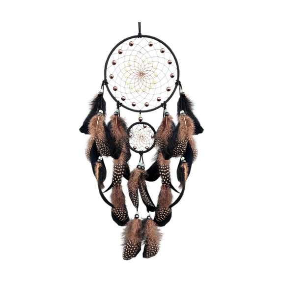 1 Packs Dreamcatcher Wall Hanging Decor with Colorful Feathers Boho Chic Home Decor Spiritual Healing Gift for Adults Bedroom Living Room Office Woven Nylon Pendant 25.6 Inches