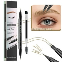 Kokovifyves Natural and Glossy Double Ended Eyebrow Pencil Waterproof Sweat Proof and Non Smudging Eyebrow Pencil 18g