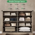 thumbnail image 3 of FANRAL 8 Drawers Dresser for Bedroom,Modern Wooden Chest of Drawers,Storage Organizer Dresser for Closet,Walnut Dresser(Plus), 3 of 7