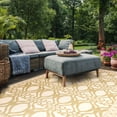 thumbnail image 5 of SAFAVIEH Courtyard Colton Geometric Indoor/Outdoor Area Rug, Natural/Olive, 5'3" x 7'7", 5 of 10