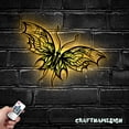 thumbnail image 5 of Craftnamesign Butterfly Metal Wall Art LED Light, Butterfly lover Sign Home Decor, 5 of 5