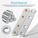 thumbnail image 5 of unbranded 14Ud Placas De Unión De Metal Plateado Resistentes Para Muebles Con Recto Y Agujeros Preinstalados, 5 of 6