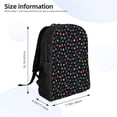 thumbnail image 4 of Fotbe Multi-Colored Stars Travel Laptop Backpack, Business Slim Sturdy Laptops Backpack, Water Resistant College School Computer Bag Gift for Men & Women Fits 15.6 Inch Notebook, 4 of 8