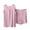 Pink, variant on yillto Women's Plus Size Pajamas Sets Sleeveless Tank Tops and Sleepwear Loose Shorts 2 Piece Set