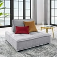 thumbnail image 2 of Tufted Accent Chair, Fabric, Light Grey Gray, Modern Contemporary Urban Design, Living Lounge Room Hotel Lobby Hospitality, 2 of 9