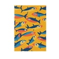 thumbnail image 6 of Yayeee Garden Flag 12" x 18" Double Sided Outdoor Yard Lawn Holiday Decorations, Yellow Sardines Pattern, 6 of 6