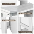 thumbnail image 5 of Costway 3 Tier Step Stool 3 in 1 Folding Ladder Bench Storage Shelf White, 5 of 9
