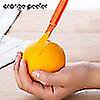 thumbnail image 4 of 6pcs Easy Orange Citrus Peeler In Bright Orange Color Kitchen Tool, 4 of 5