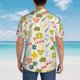 thumbnail image 4 of Fotbe Medical Icons Camisa Hawaiana para Hombre Unisex – Camisa Casual de Verano con Botones de Manga Corta de Algodón y Lino,X-Large, 4 of 7
