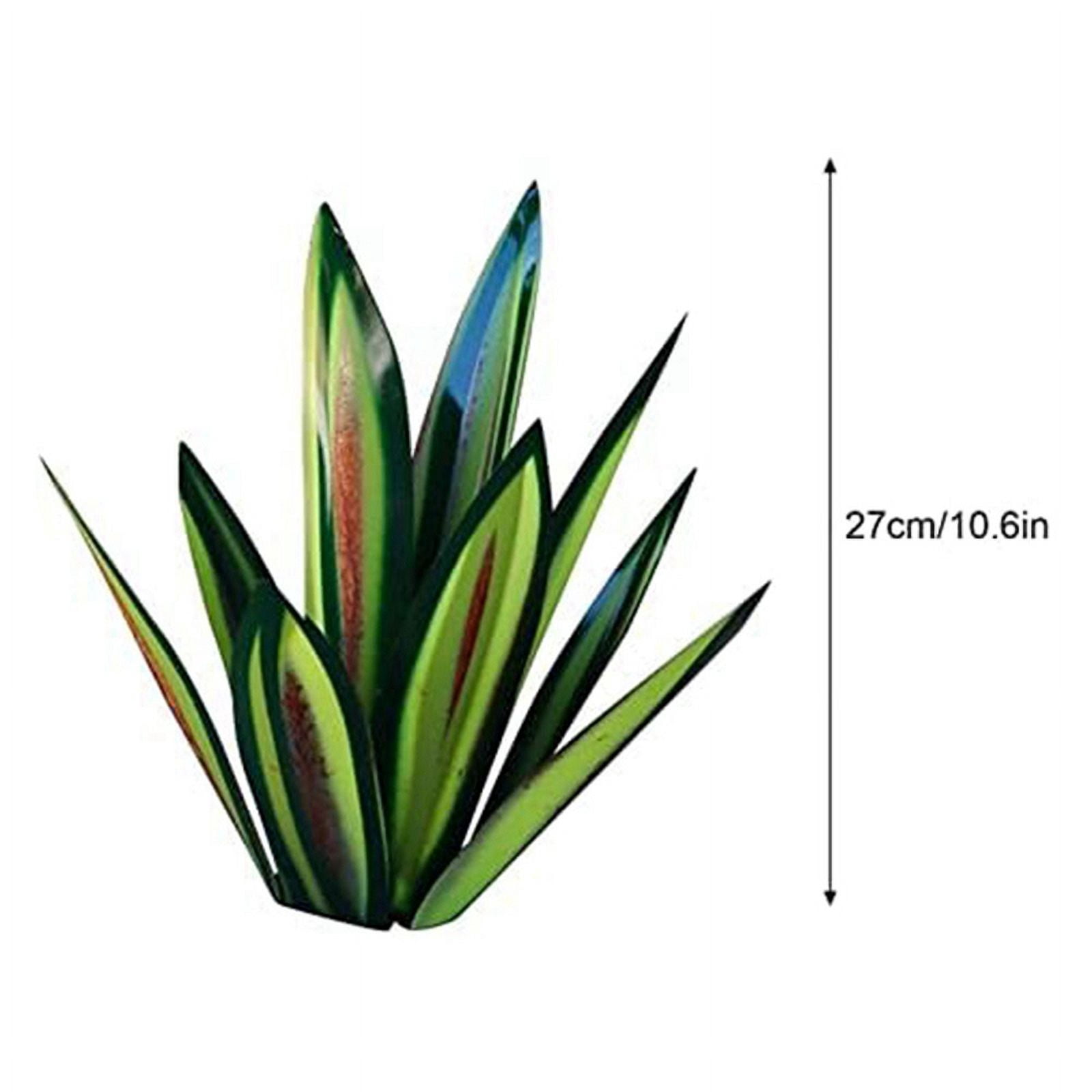 Rustic Sculpture, DIY Metal Agave Plants Outdoor Garden Aesthetic Signs Patio Figurines Yard Art Decoration A