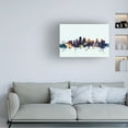 thumbnail image 2 of Trademark Fine Art Michael Tompsett Kansas City Skyline Blue Canvas Wall Art - 30x47, 2 of 5