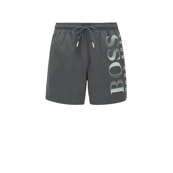 Boss Men's Logo-print swim shorts in technical fabric