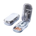 thumbnail image 2 of Pill Cutter Splitter for Small and Tiny Pills, Larger Pills, 1/2 1/4 Adjustable Splitter with Improved Sharp Blade, Portable Multiple Tablet Cutter, Easy to Use(Light Blue), 2 of 9
