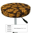 thumbnail image 2 of Goofa Colorful Pineapple Printed Stool Covers Round, Waterproof Round Bar Stool Covers Anti-Slip Round Bar Stool Seat Cover with Elastic Bands Durable -13 inch, 2 of 7