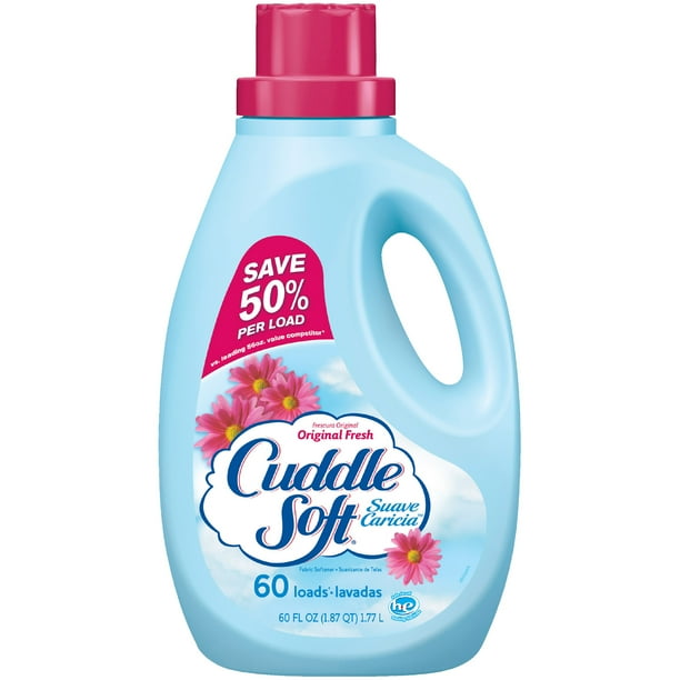 Cuddle Soft Liquid Fabric Softener, Original Fresh, 60 Ounce, 60 Loads