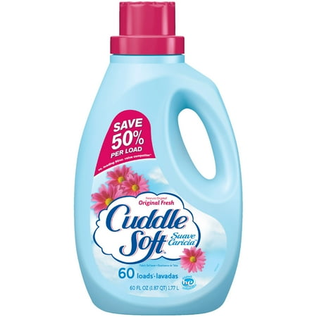 Cuddle Soft Liquid Fabric Softener, Original Fresh, 60 Ounce, 60 Loads