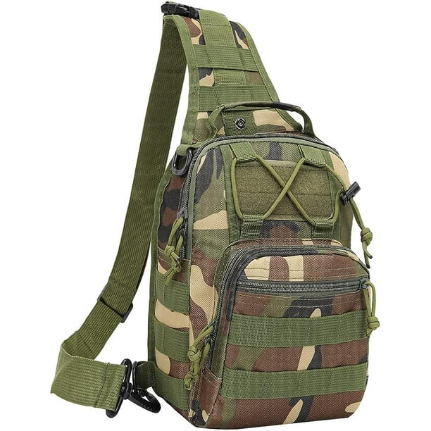 Tactical Sling Bag Small Crossbody Pack Chest Bag for Men Outdoor