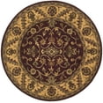 thumbnail image 2 of Safavieh Golden Jaipur Dreda Bordered Wool Area Rug, Burgundy/Gold, 8' x 8' Round, 2 of 11