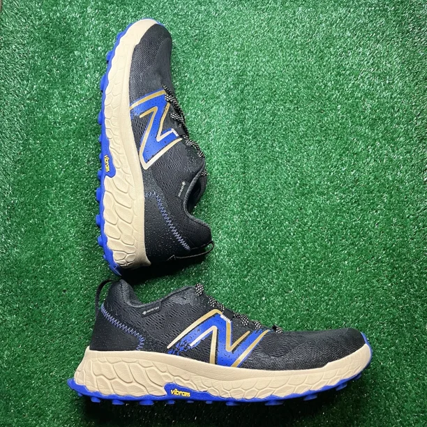 NEW BALANCE FFOAM HIERRO Men’s Size 9.5 D TRAIL RUNNING SHOES ‘Black/marine Blue