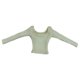 thumbnail image 4 of Figura a escala 1/6, camiseta de manga larga, vestido básico informal de estilo retro para cosplay Blanco, 4 of 9