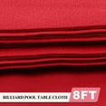thumbnail image 2 of Professional Billiard Pool Table Cloth Pool Table Cushion Mat Cover Felt Accessories 7/8/9 Ft 9ft Red, 2 of 9