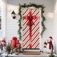 thumbnail image 5 of Seyotauo Merry Christmas Door Cover 35x71 Christmas Gift Box Present Hanging Banner Decoration Winter Holiday Bow Window Door Cover Stripes Ornaments Year Party Home Wall Outdoor, 5 of 7