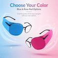 thumbnail image 6 of Eye Patches for Glasses 6 Pack, MODANU Reusable Non-Woven Fabric Eye Patches to Cover Left Right Eye Improve Vision for Kids' & Adults' Lazy Eye Amblyopia Strabismus, Red, 6 of 7