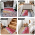 thumbnail image 6 of Red Ombre Coastal Door Mat Indoor Outdoor, Summer Nautical Beach Ocean Seaside Non Slip Welcome Mat with Rubber Backing, Absorbent Fabric Front Door Mats Entryway Rug for Home Patio Entrance 18"x30", 6 of 9