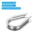 thumbnail image 4 of Uxcell M4 Stainless Steel Thimble, 20 Pack Wire Rope Thimbles for 5/32" Wire Rope, 4 of 6