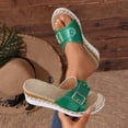 thumbnail image 6 of Willtoo Orthopedic Wedge Sandals For Women Dressy Summer Comfortable Walking Open Toe Slide Sandals Slip On Buckle Slides, 6 of 6