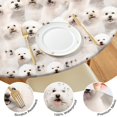 thumbnail image 4 of Shih Tzu Dog Round Fitted Tablecloth with Elastic Edge,Dining Table Cover Waterproof,Outdoor Round Tablecloth for Camping,Dining,Indoor and Outdoor, 4 of 7