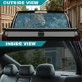 thumbnail image 5 of SEANATIVE Truck Window Graphic Decal Waterproof Perforated Vinyl Stickers See-Through Design UV Protection Car Rear Film Decal for Pickups Trucks, 66.9 x 22.4 Inch, Leopard Leaf Blue, 5 of 7