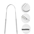 thumbnail image 1 of Raspador de lengua de acero inoxidable, limpiador de lengua, limpiador de raspador de lengua, antibacteriano ayurvédico para una higiene óptima (plata), 1 of 5