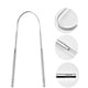 thumbnail image 1 of Raspador de lengua de acero inoxidable, limpiador de lengua, limpiador de raspador de lengua, antibacteriano ayurvédico para una higiene óptima (plata), 1 of 5