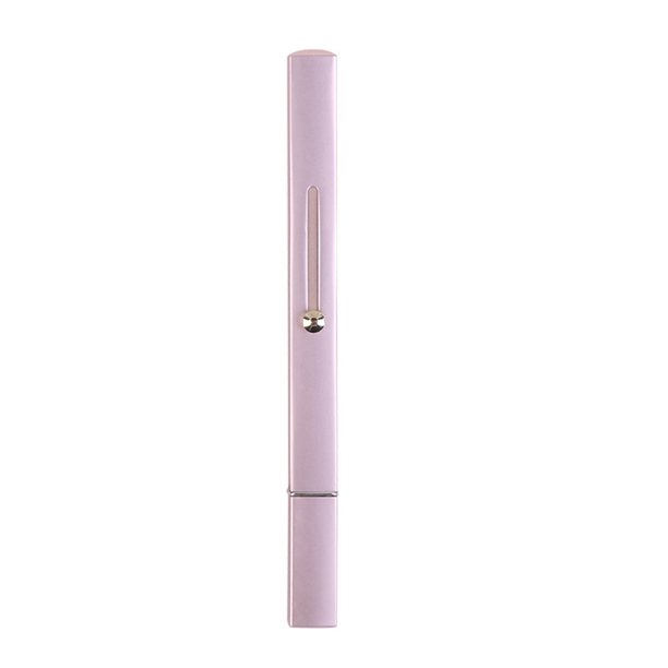 1 brocha de maquillaje multifunción, gruesa y fina, de doble punta (rosa)
