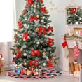 thumbnail image 4 of FMSHPON Beautiful Leopard Print Xmas Christmas Tree Skirt Stand Mat for Holiday Party Decoration Indoor Outdoor 36 inches, 4 of 6