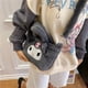 thumbnail image 3 of Hello Kitty Melody Plush Kuromi Bag, bolso Kawaii, mochila cruzada para niños y niñas, bolso Sanrio suave de gran capacidad, 3 of 4