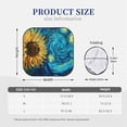 thumbnail image 3 of Daiia Starry Sunflower Dreamscape 2PCS Car Windshield Sun Shade, Foldable Sun Shield for Car Front Window, Auto Sun Blocker Visor Protector Universal for Truck SUV Pickup-Large, 3 of 7