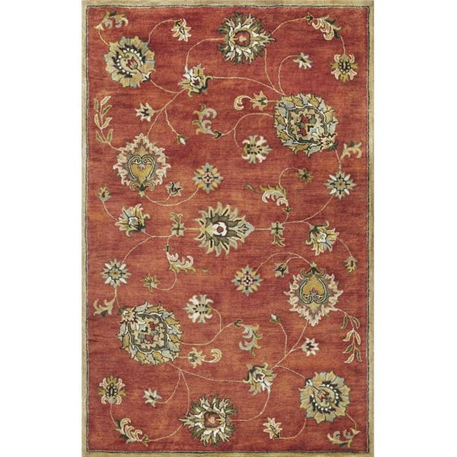 HomeRoots 353138 5 x 8 ft. Wool Sienna Area Rug